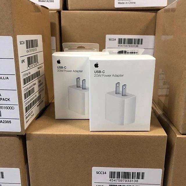 1 1 Original Wholesale Price 20W USB-C Us UK EU Plug Pd Fast Charging to Lighting Type-C Charger Adapter Cable for iPhone 13 12 Mini 14 PRO Max Xs Max Adapter