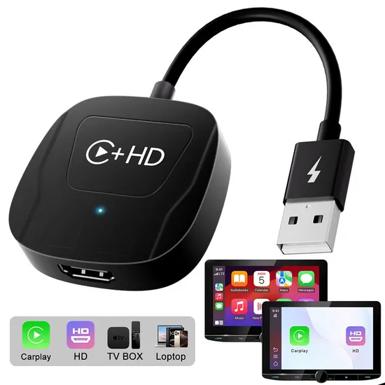 Wireless Carplay Adapter Car Play HDMI Magic Box for Apple Carplay Dongle Wired to Wireless Carplay Adapter