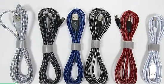 New Arrival 1m/2m/3m Cellphone Mini USB Data Cable for I Phone Round Mobile Phone Data Cable for I Phone Charger Cable