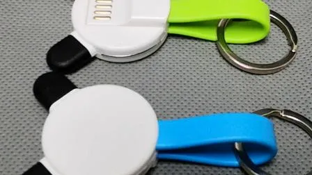 Gifts Items for Corporate 3 in 1 USB Mini Magnetic Charging Cable Keychain 3 in 1 Data Line for Cell Phone with Custom Logo