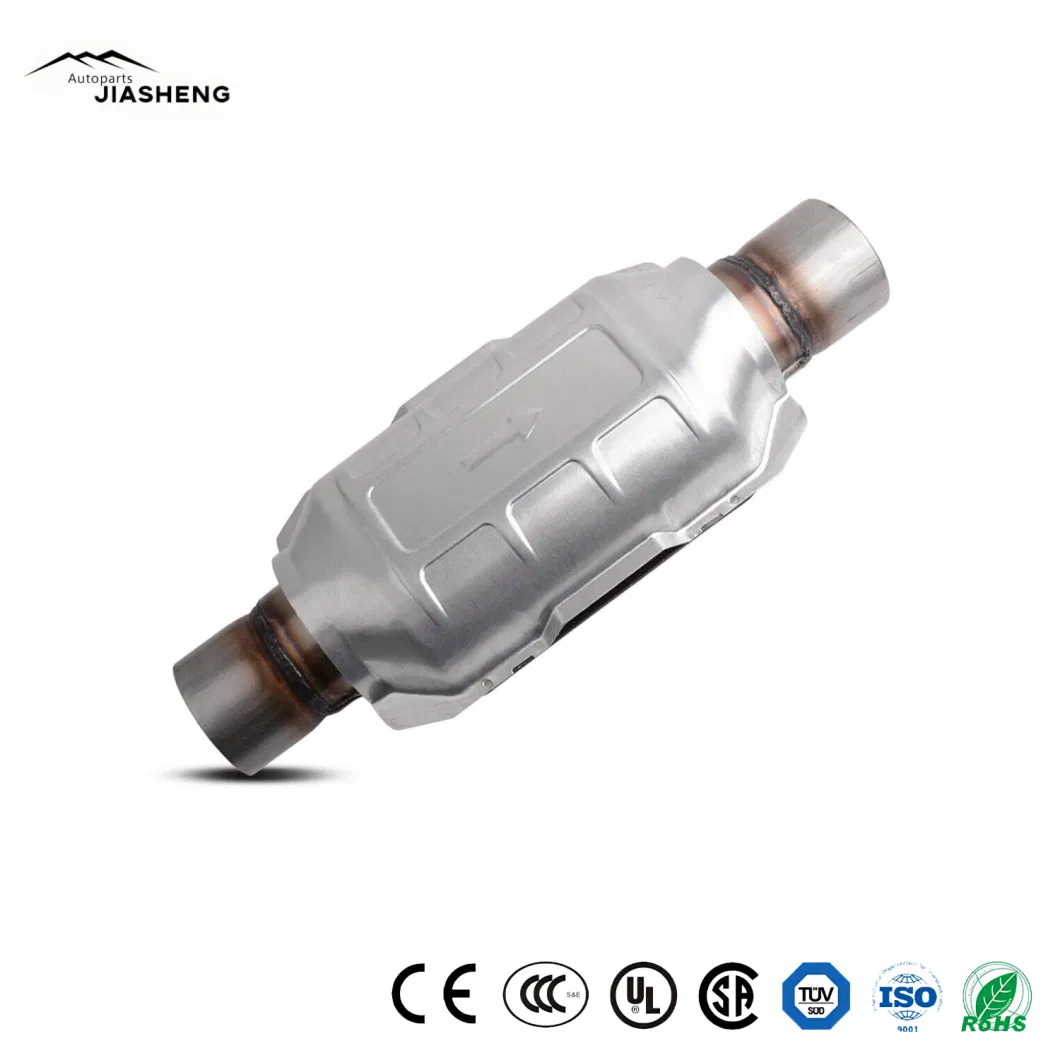 2.5&quot; Inlet/Outlet Universal Catalytic Converter Euro V Catalytic Converter First-Class Grade Metallic Exhaust Catalyst Auto Catalytic Converter