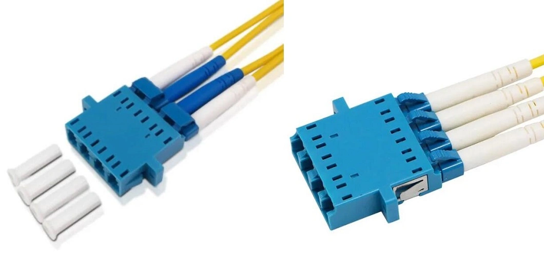 LC PC Multi Mode Duplex Fiber Optic No Ear with Flange Connector Adapter Telecomnunication Accessories
