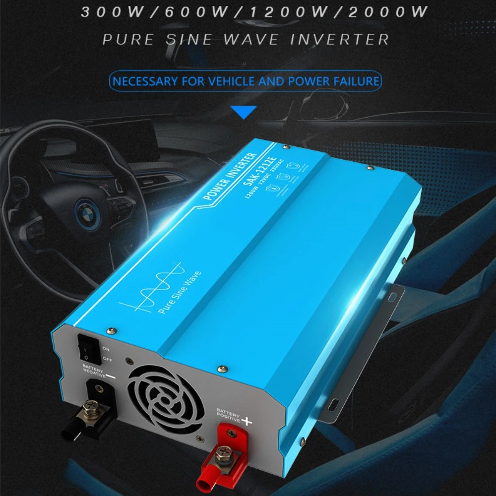 12VDC to 110V AC 2000W Car Pure Sine Wave Power Inverter Converter