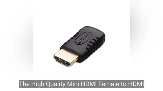 4K 3D Mini HDMI Female to HDMI Male Adapter 