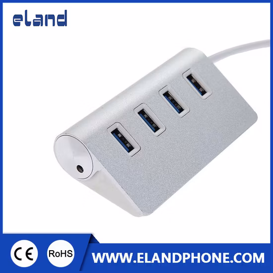 Uh3049 Superspeed USB3.0 4 Port Aluminum Hub with Fast Charging