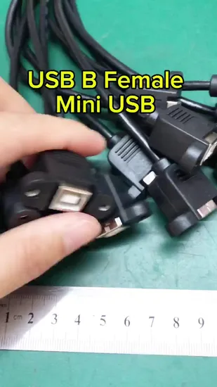Manufacturer Customized OEM ODM Elbow Angled 5pin Micro USB Cable Mini 5pin USB Extension Cable 