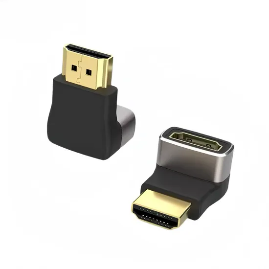 8K HDMI 90 Degree Male to Female Adapter Right Angle HDMI 2.1 Ultra HD Extender Converter 